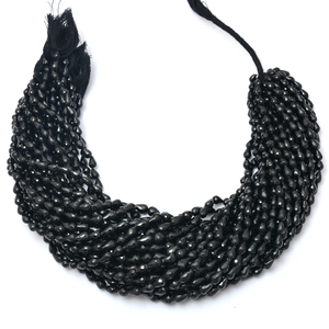 AAA+ Black <b>Tourmaline</b> 6x4mm-6x9mm Gemstone Faceted Teardrop Briolette Beads Natural <b>Tourmaline</b> Straight Drill Beads For <b>Jewelry</b> - Product Image 6