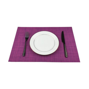 Set de table en jute et coton couleur magenta uni, 34x46cm, léger, certifié GOTS, prêt pour le marché de gros en Inde - Product Image 4