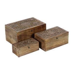 Classic Design Wooden Storage <b>Box</b> Handcrafted Design Natural Wood <b>Box</b> Mango and Acacia Wood <b>Keepsake</b> <b>Box</b> with Multiple Use - Product Image 4