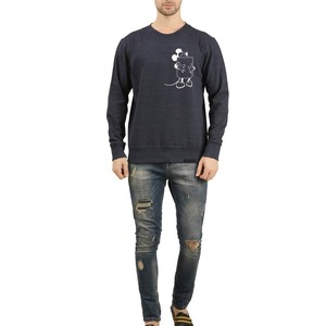 Good Quality Pullover Streetwear 100% Cotton <b>Thick</b> <b>Fleece</b> Regular Sleeve Blank Custom Crewneck Lined Breathable Sweatshirt Men - Product Image 4