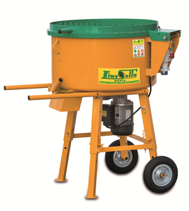Malaxeur à béton à décharge manuelle de qualité LINO SELLA modèle 240, fabriqué en Italie, pour la construction, avec moteur électrique, malaxeur à cuve - Product Image 1