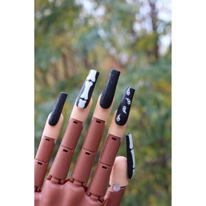 Arte 2D Completamente Nera per la Stagione Spettrale, Offerta Speciale con Ragni e Reti per Decorazioni di Halloween - Product Image 1