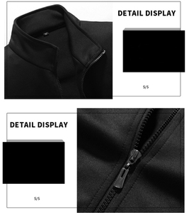 Ensemble de vêtements de sport décontractés pour hommes pour le printemps et l'automne Nouvelle veste à capuche avec logo respirant Ensemble de 3 pièces - Product Image 6