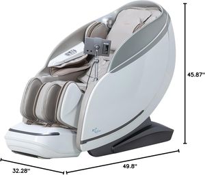 Fauteuil de massage complet, zéro gravité, massage Shiatsu, inclinable, avec contrôle de la chaleur des épaules, du dos et des jambes, rouleau pour les pieds, Bluetooth - Product Image 1