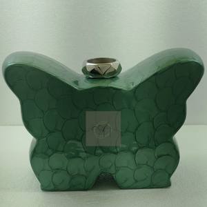 Urne funéraire décorative en aluminium pour cendres humaines - Papillon vert adulte - 3 litres - Product Image 1
