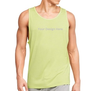 Gran oferta 100% algodón orgánico secado rápido gimnasio deportes atléticos camisetas sin mangas - Product Image 1