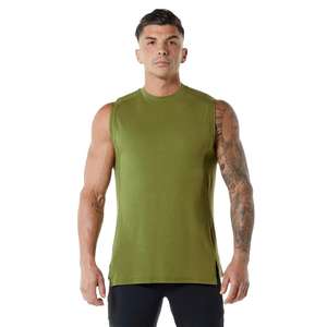 Venta caliente personalizada transpirable ropa de fitness deportes gimnasio poliéster liso en blanco gimnasio camiseta sin mangas - Product Image 1