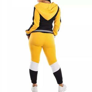 Survêtements avec logo personnalisé de haute qualité panneaux ensemble de 2 pièces sweats à capuche pour femmes sweat-shirt survêtement pour femmes survêtements décontractés - Product Image 3