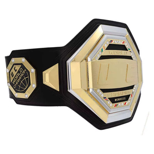 2025 Design personnalisé wwe Championnat ceintures de lutte Sialkot Pakistan 4mm plaques de zinc bracelet en cuir World Heavyweight Ronpex - Product Image 5