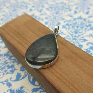 Labradorita de Plata de Ley 925 hecha a mano, colgante de labradorita Flash único de alta calidad, Natural forma ovalada, regalo exquisito para ella - Product Image 5