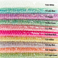 Perles de verre à bulles sans trou de 5 mm, 450 g/sac, perles rondes irisées, accessoires faits main pour la décoration de table et la décoration