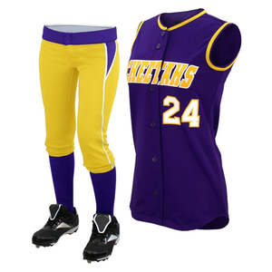 Uniformes de béisbol transpirables de alta calidad hechos en Pakistán, uniformes de softbol para adultos y hombres de buena calidad - Product Image 3