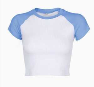 Nouveau style d'été – Haut de fitness court et sexy pour femme, léger, respirant, extensible dans quatre directions, séchage rapide, sans coutures, avec coussinets de poitrine - Product Image 3