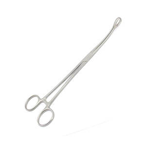 Pinces à éponges Foerster 8 pouces, mâchoires courbées dentelées, acier, manuel, premium par SurgiRight - Product Image 3