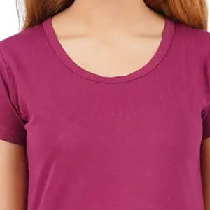 Camiseta de verano 2025 para mujer al por mayor, camiseta informal ligera de secado rápido con manga corta, nueva moda teñida lisa - Product Image 6