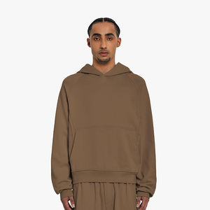 Vêtements de créateur de haute qualité pour hommes, sweat-shirt vintage en coton mélangé, molletonné, écologique, couleurs personnalisées, uni - Product Image 2