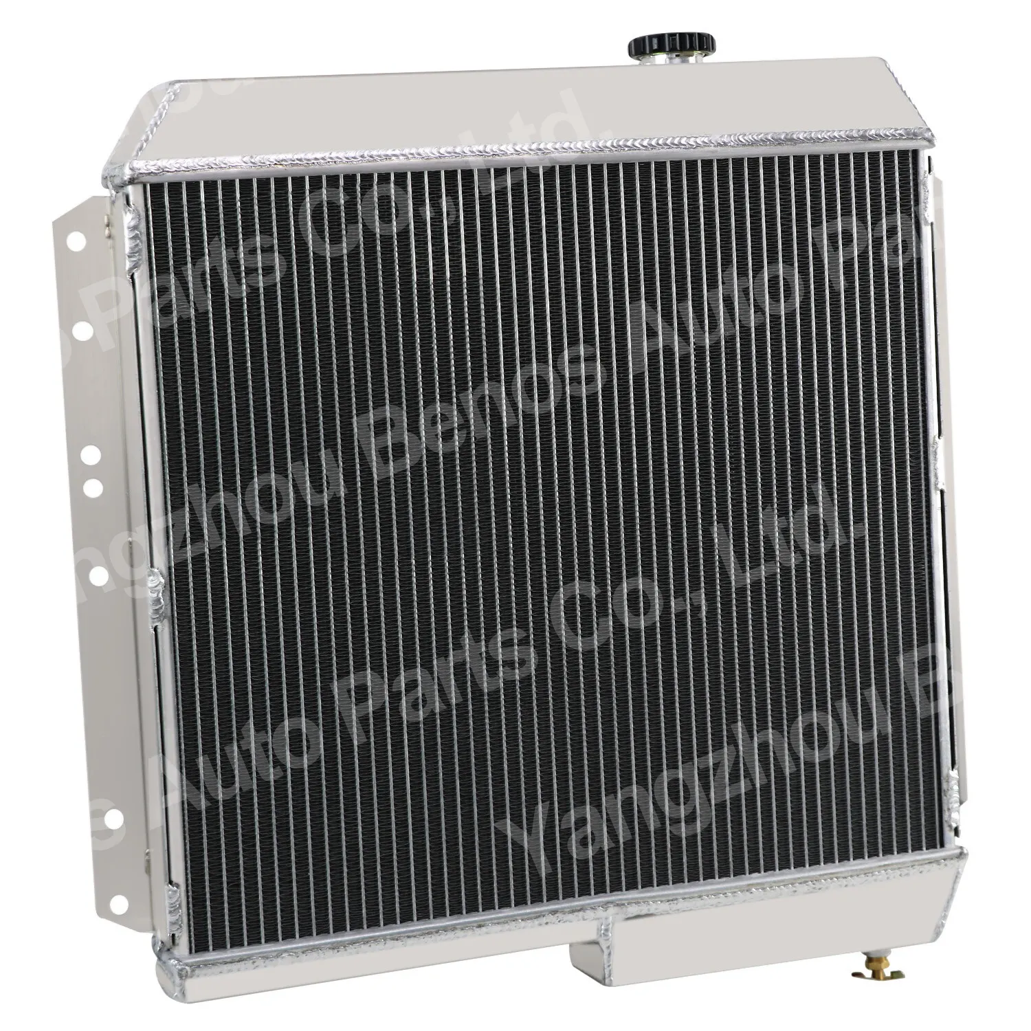 Aluminium Radiator 3 baris untuk Toyota Land Cruiser BJ40/BJ42 MT Diesel 1974-1984