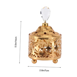 Quemador de Incienso de Latón de Estilo Vintage con Mango Decorativo para una Decoración Elegante del Hogar y Rituales de Fragancia Árabe - Product Image 5