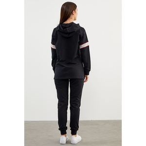 Survêtement à capuche évasé pour femme, personnalisé, imprimé, en polaire légère et respirante, nouvelle collection, vente en gros, haute qualité - Product Image 5