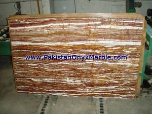 Azulejo de encimera de mármol rosa pulido de losa de ónix marrón múltiple de diseño moderno con superficie pulida 1 año de garantía para hoteles - Product Image 5