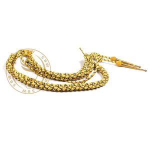 Aiguillette en fil d'argent personnalisable avec embout pour uniformes de cérémonie Fournisseurs de cordons de fourragère pour les fabricants d'uniformes - Product Image 6