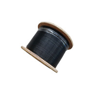 1,5mm SS 316 7x7 HDPE oder schwarz PVC Nylon beschichtetes Edelstahl drahtseil Kabels ch linge Drahtseil zum Heben