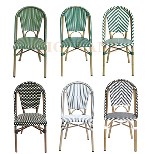 Quán Cà Phê khách sạn pháp phong cách Bistro mây bảng và ghế bên ngoài Patio vườn Ghế Nhà Hàng đồ nội thất ghế - Product Image 2