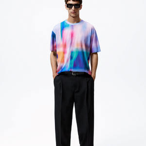 Camiseta de microfibra de gran tamaño personalizada con logotipo Vintage de lujo para hombre, de alta calidad Algodón 100%, algodón pesado, impresión de alta calidad - Product Image 1