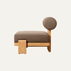 Sillón Reclinable Contemporáneo Ravo para el Hogar, Dormitorio, Sala de Estar, Comedor, Hoteles, Hecho de Madera y Tela - Product Image 4