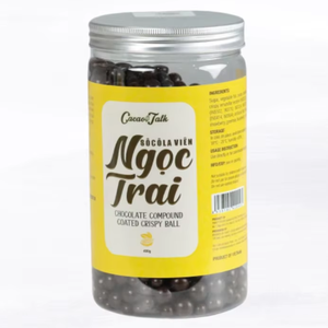 Bolas crujientes de chocolate Panadería Snacks Comida OEM HALAL Cacao Bolas crujientes de chocolate oscuro 400G 4KG Venta al por mayor Buen precio - Product Image 1