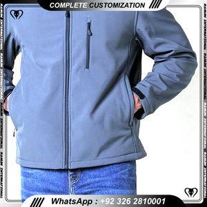 Chaqueta suave a prueba de viento personalizada para hombre para deportes de invierno otoño primavera senderismo al aire libre cierre personal cremallera estilo informal para - Product Image 2