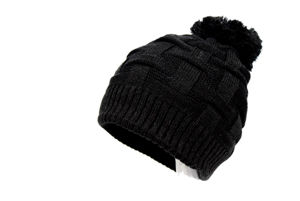 Bonnets élégants en tissu de laine avec logo personnalisé imprimé, coupe régulière, vêtements d'hiver décontractés, chauds, unisexes, couleur unie, bonnets simples - Product Image 3