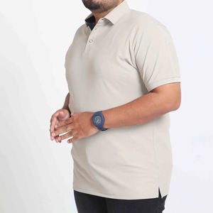เสื้อโปโลผ้าฝ้ายสำหรับผู้ชายเสื้อโปโลขนาดใหญ่พิเศษดีไซน์ตามสั่ง - Product Image 3