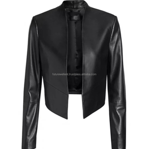 Chaqueta de cuero para mujer 100% chaqueta de cuero genuino ropa de mujer 2025 chaquetas de mujer Vintage primavera otoño abrigo de piel de oveja Real - Product Image 1