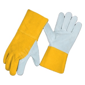 Gants de travail de sécurité haut de gamme pour monteurs canadiens, en cuir de vachette pleine fleur, antistatiques, robustes, avec manchette de sécurité industrielle - Product Image 2
