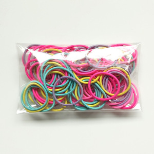 100 élastiques colorés pour cheveux d'enfants, sans danger, petits élastiques pour filles, attaches douces pour cheveux de filles et enfants - Product Image 6