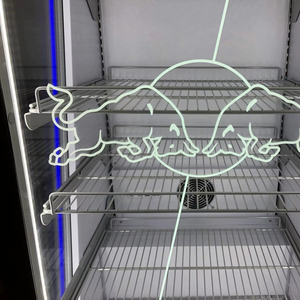 Refrigerador de bebidas Refrigerador de acero inoxidable Refrigerador de 2 puertas - Product Image 5