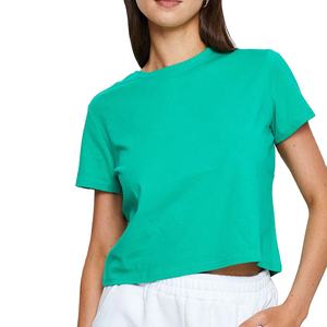 T-shirt court de haute qualité pour femmes grandes tailles, respirant, fabriqué en BS, avec impression de logo personnalisé, OEM 2026 - Product Image 2