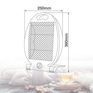 Riscaldatore al quarzo anti-ribaltamento Fartura bianco 800W (Niaros 301010005) - Product Image 5