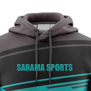 Fabricants en gros de sweats à capuche unis vierges, logo graphique personnalisé, sweats à capuche unisexes en vrac pour hommes - Product Image 2