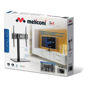 Soporte Móvil para TV VESA 400 x 400 Negro, Soporte de Piso para Monitor de 30 Kg con Soporte Meliconi Serie 400, Producto de Presentación - Product Image 6