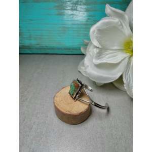 Rita Lee Kingman Turquoise & Sterling <b>Silver</b> Fashion <b>Cuff</b> <b>Bracelet</b> - Product Image 3