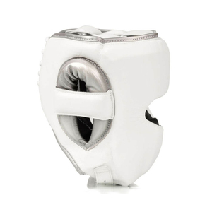 Diseña tu propio casco protector de cabeza de cuero PU boxeo artes marciales MMA Kick Gear protector de cabeza con protector facial OEM mantenido - Product Image 5