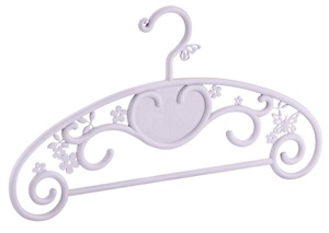 Elegant Plastic <b>Cloth</b> <b>Hanger</b> Piece Non-slip Design with Decorative Floral Details Sturdy Lightweight From Manufacturer - Product Image 3