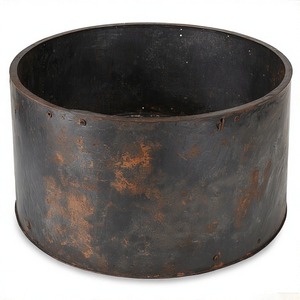 RusticFlare Round Firepit Bowl en aspecto de hierro desgastado Firepit Bowl para jardín al aire libre Patio Calefacción Camping y uso de decoración - Product Image 1