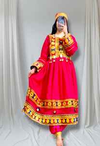 ชุดเดรสผู้หญิงทำด้วยมือขนาดใหญ่พิเศษสไตล์วินเทจอินเดรสผ้าปะติดจีบสำหรับใส่ไปงานปาร์ตี้แบบลำลอง - Product Image 4