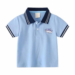 Polos enfants mignons imprimés couleur personnalisée polos respirants à manches courtes - Product Image 1