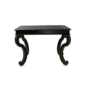 Muebles de exterior ecológicos, mesa de comedor de metal de mimbre de metal para jardín, mesa de metal para jardín, mesa de forma redondeada con tapa de madera - Product Image 4