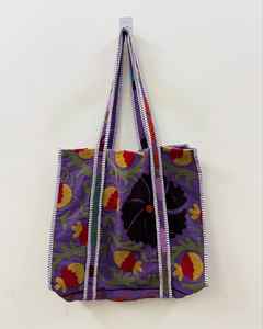 Bolso Tote de Hombro Estilo Boho Vintage Suzani, Bolso de Lona de Algodón Bordado a Mano con Doble Asa, Regalo para Mujer para Uso Diario - Product Image 5