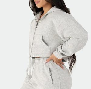 Conjunto de sudadera con capucha y pantalones deportivos para mujer a la moda de alta calidad al por mayor, conjunto de Sudadera con capucha para mujer, conjunto de chándal - Product Image 2